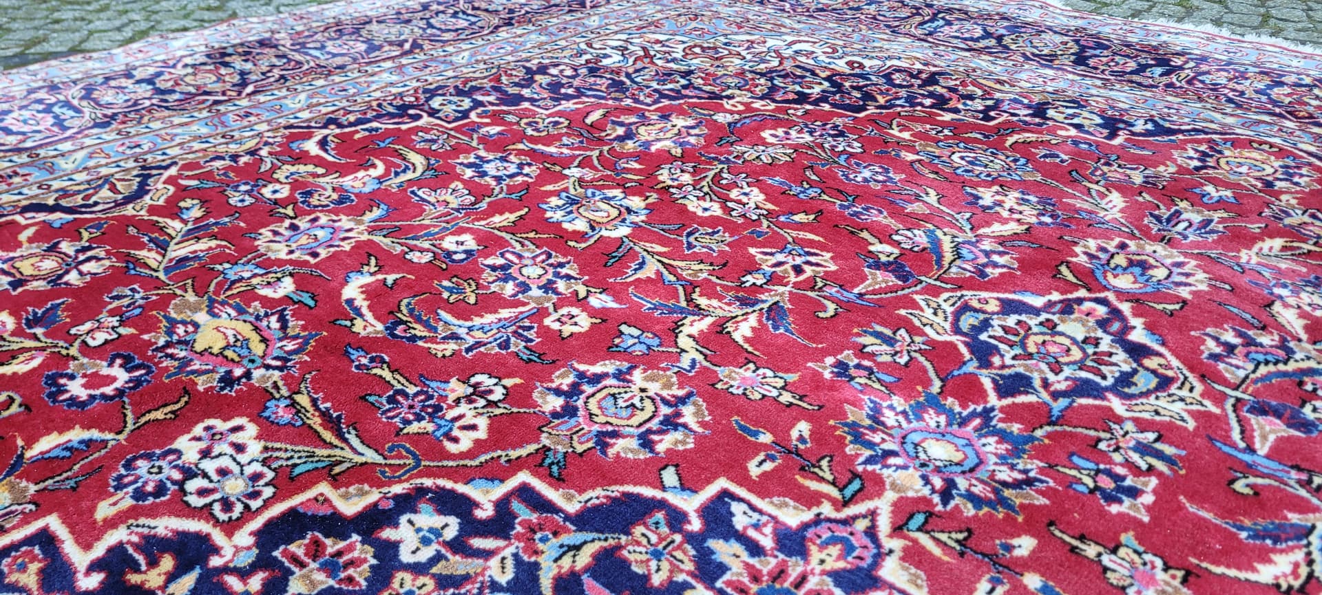 Rug Keshan, 295x385 cm, red, wool, Iran, early 20th c. - 180375