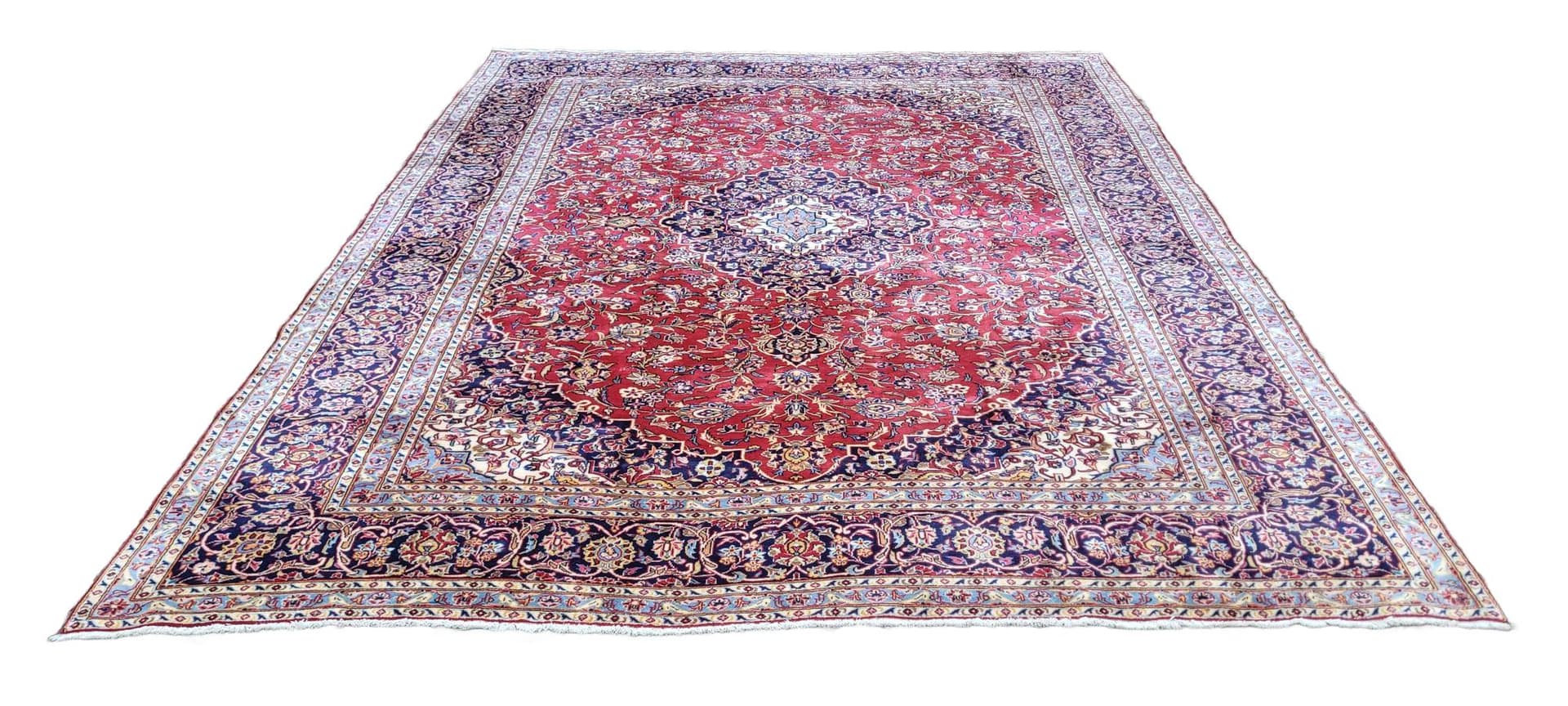 Rug Keshan, 295x385 cm, red, wool, Iran, early 20th c.