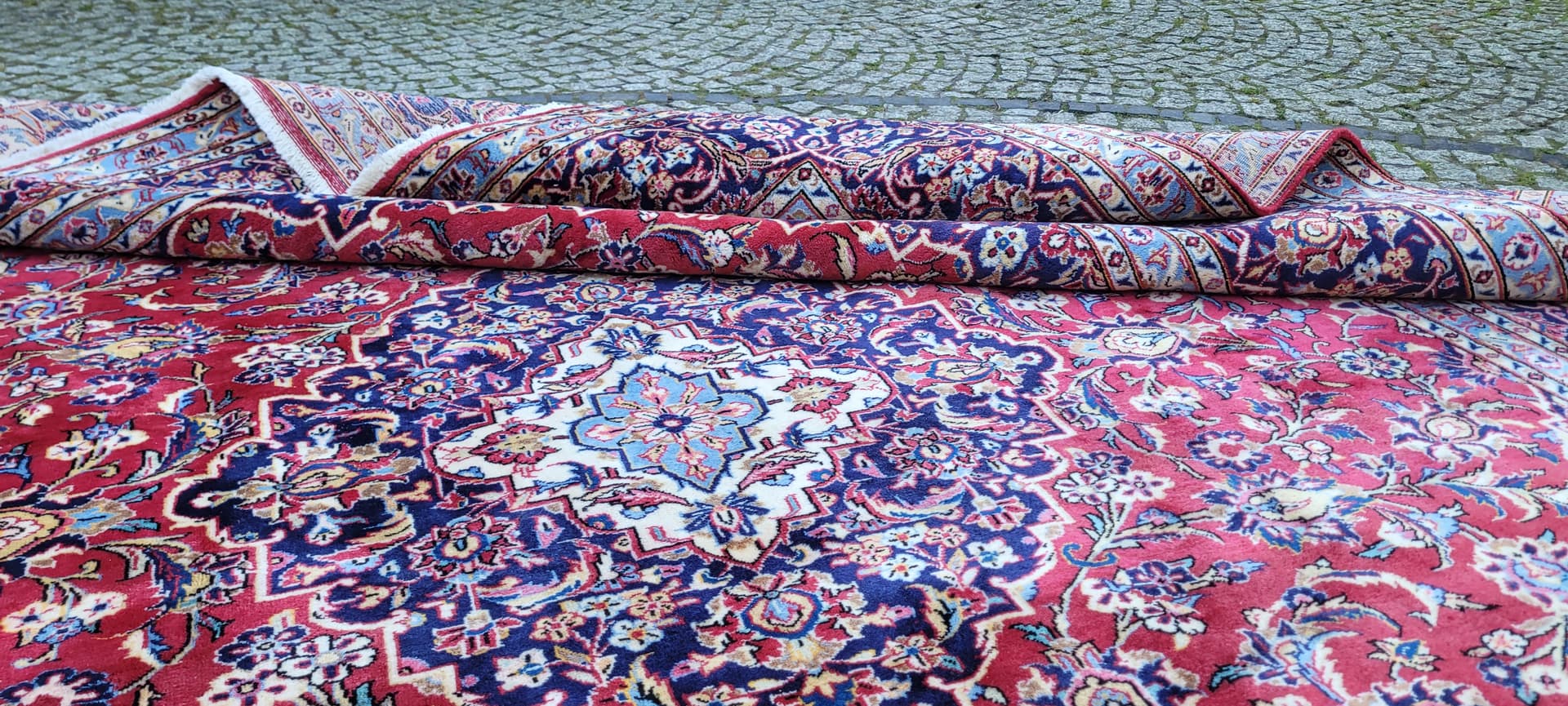 Rug Keshan, 295x385 cm, red, wool, Iran, early 20th c. - 180376