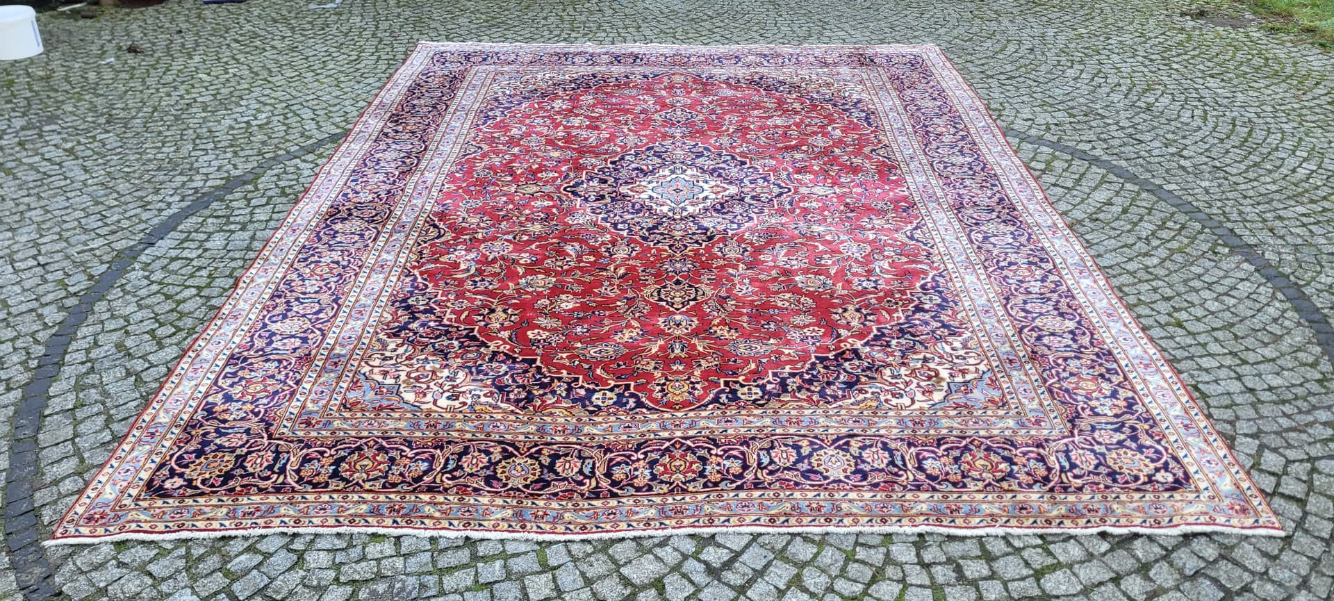 Rug Keshan, 295x385 cm, red, wool, Iran, early 20th c. - 180386