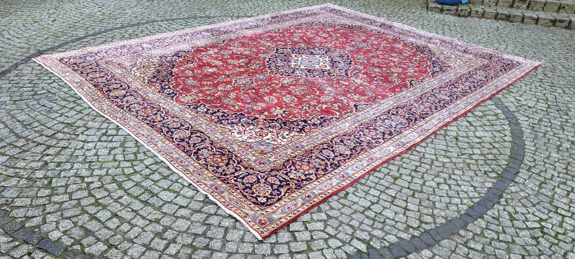 Rug Keshan, 295x385 cm, red, wool, Iran, early 20th c. - 180383