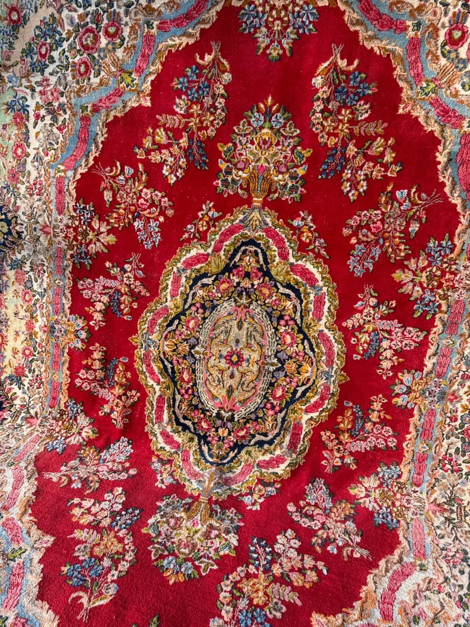 Rug Kerman, red, wool, Iran, 415x300 cm - 180412