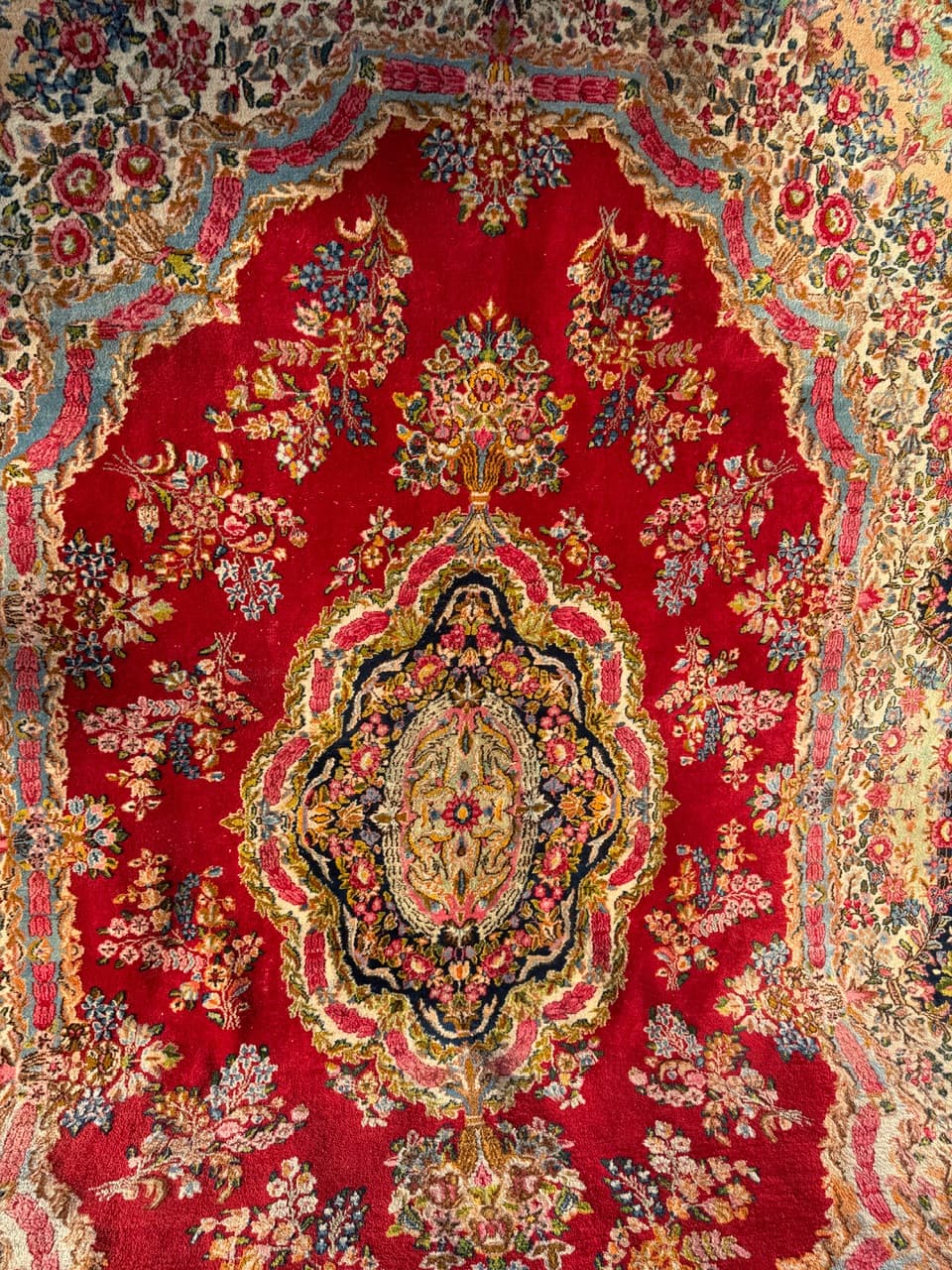 Rug Kerman, red, wool, Iran, 415x300 cm - 180420