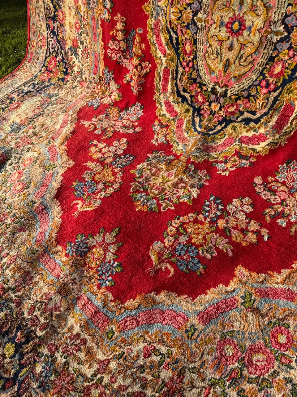 Rug Kerman, red, wool, Iran, 415x300 cm - 180424