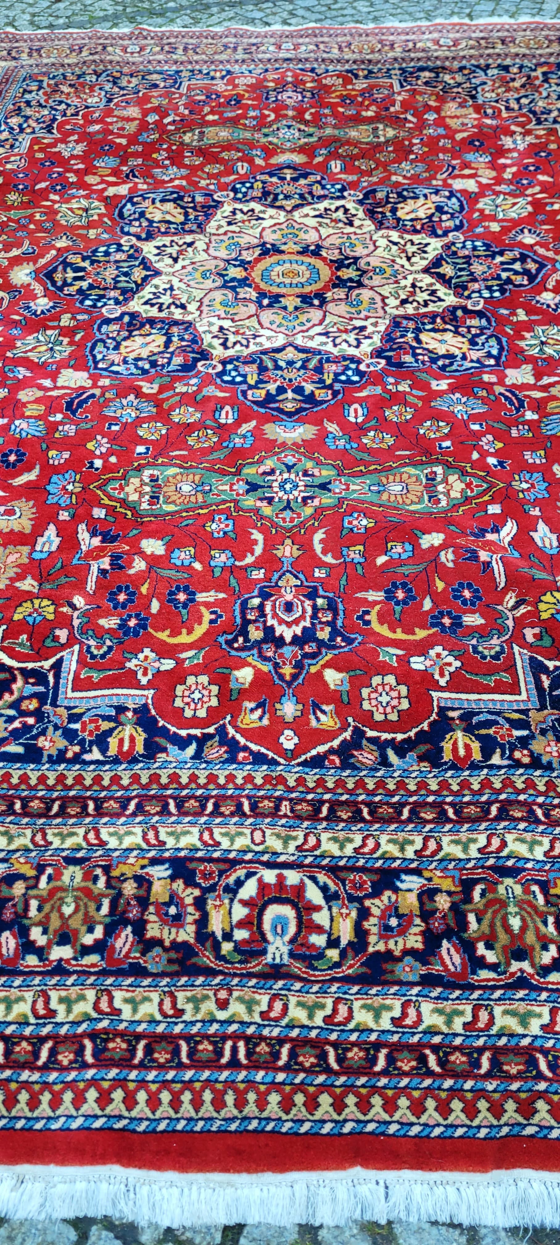 Rug Tebriz 250x360 cm, multicolor wool, India - 180445