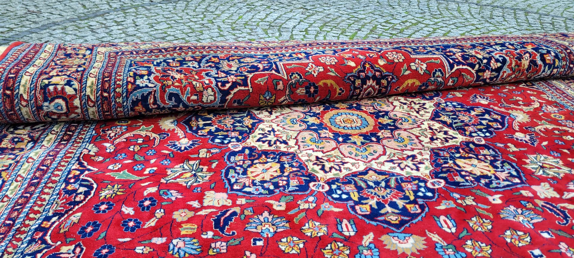 Rug Tebriz 250x360 cm, multicolor wool, India - 180448