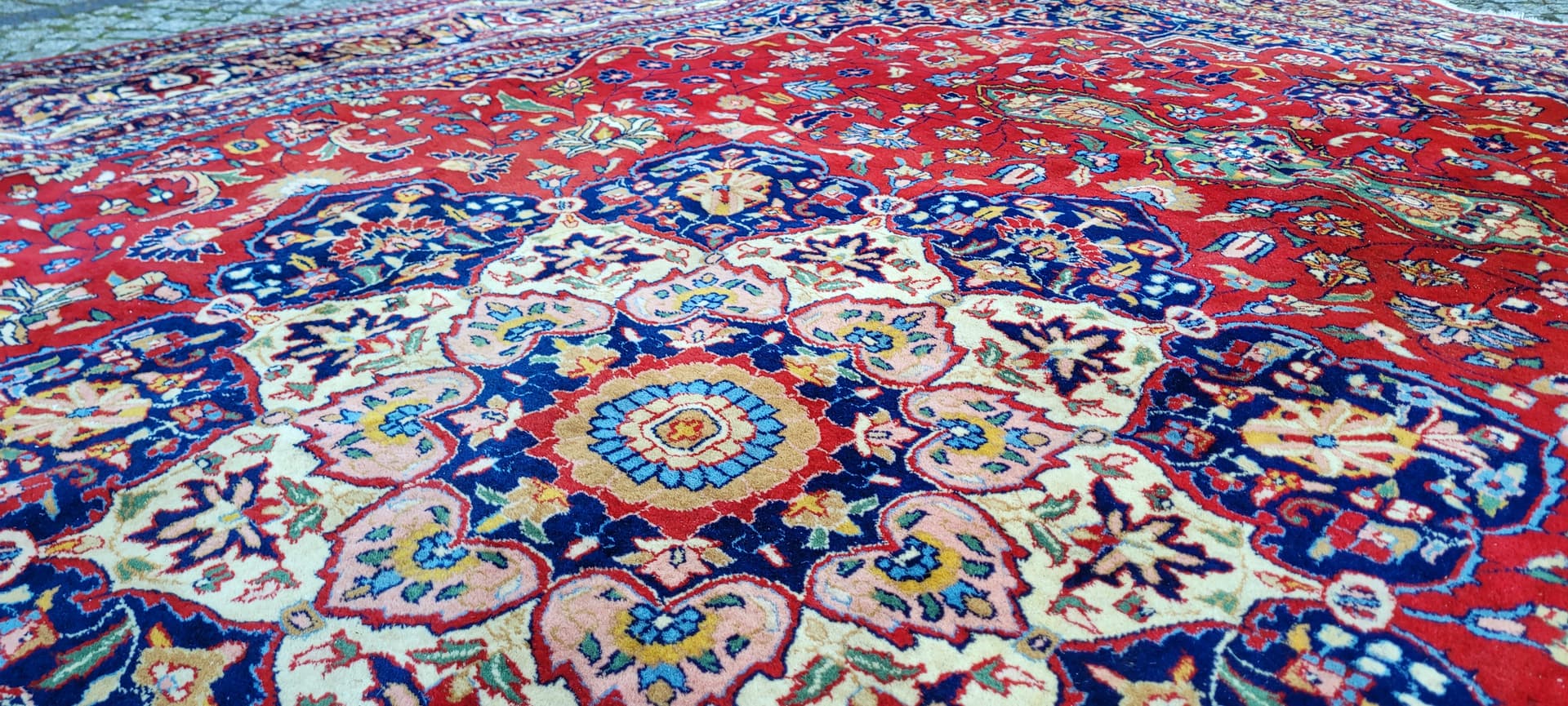 Rug Tebriz 250x360 cm, multicolor wool, India - 180443
