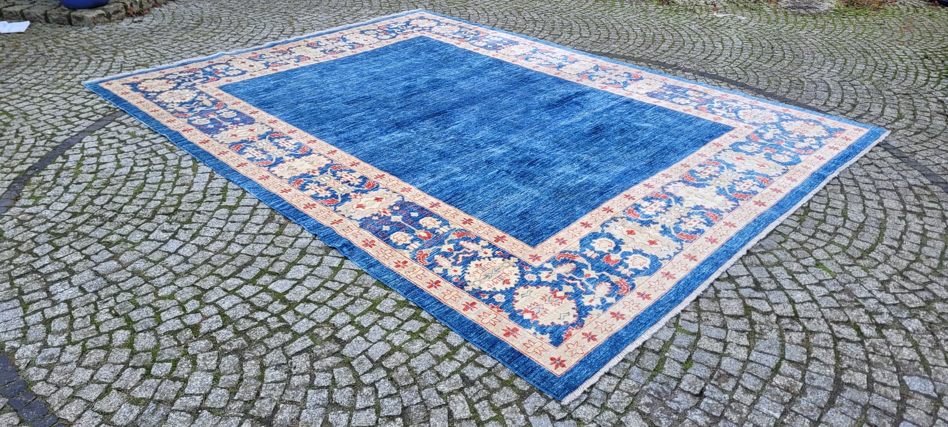Persian Rug Ziegler 270x360 cm, blue, wool, Pakistan, early 20th c. - 180481