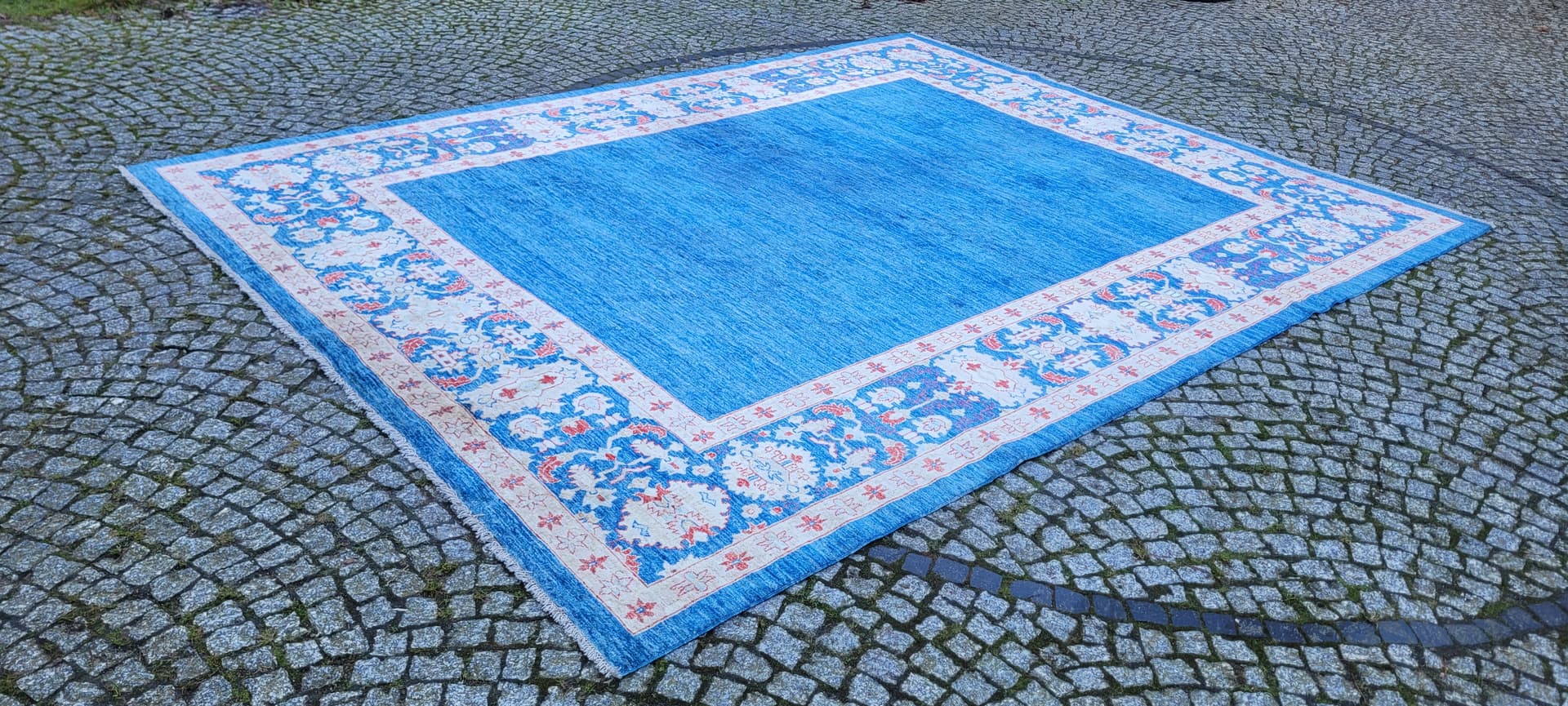 Persian Rug Ziegler 270x360 cm, blue, wool, Pakistan, early 20th c. - 180477