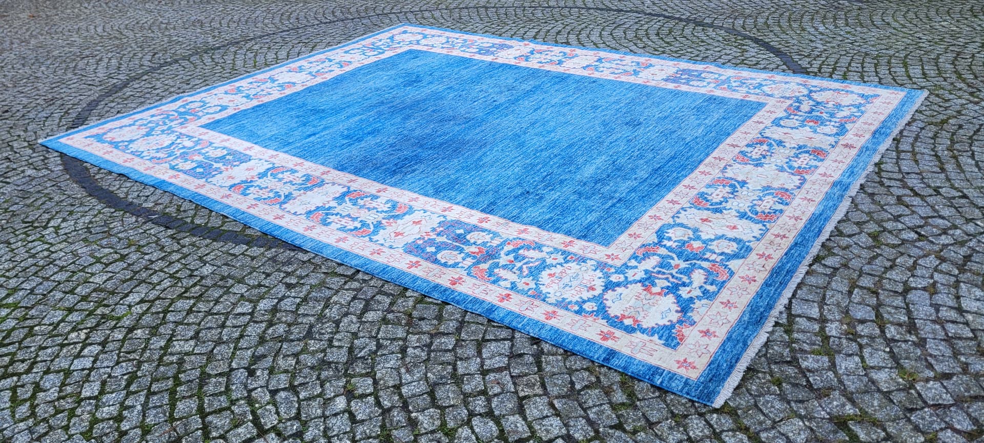 Persian Rug Ziegler 270x360 cm, blue, wool, Pakistan, early 20th c. - 180480