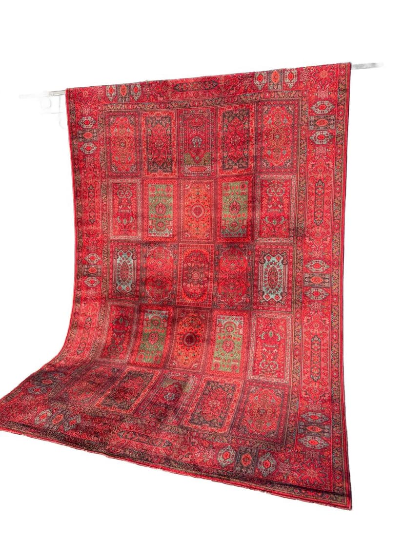Rug Afghan Keshan, red wool, Germany