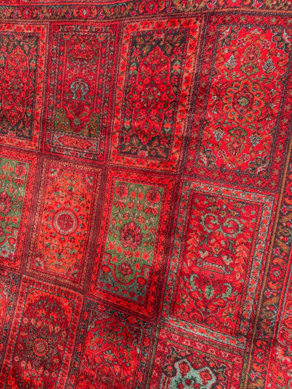 Rug Afghan Keshan, red wool, Germany - 180491