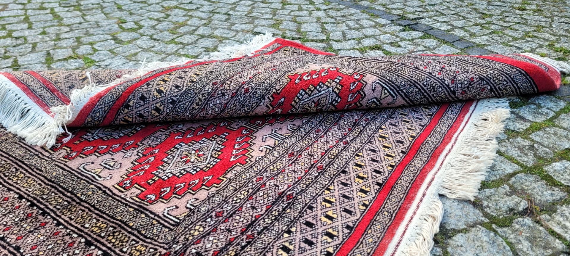 Rug Buchara 103x130 cm, red, wool, Pakistan, 1980s. - 180505