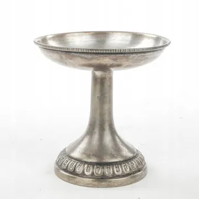 Stojak na cytrynkę, Art Deco, mosiądz srebrzony, Niemcy, lata 30. - WYMIARY