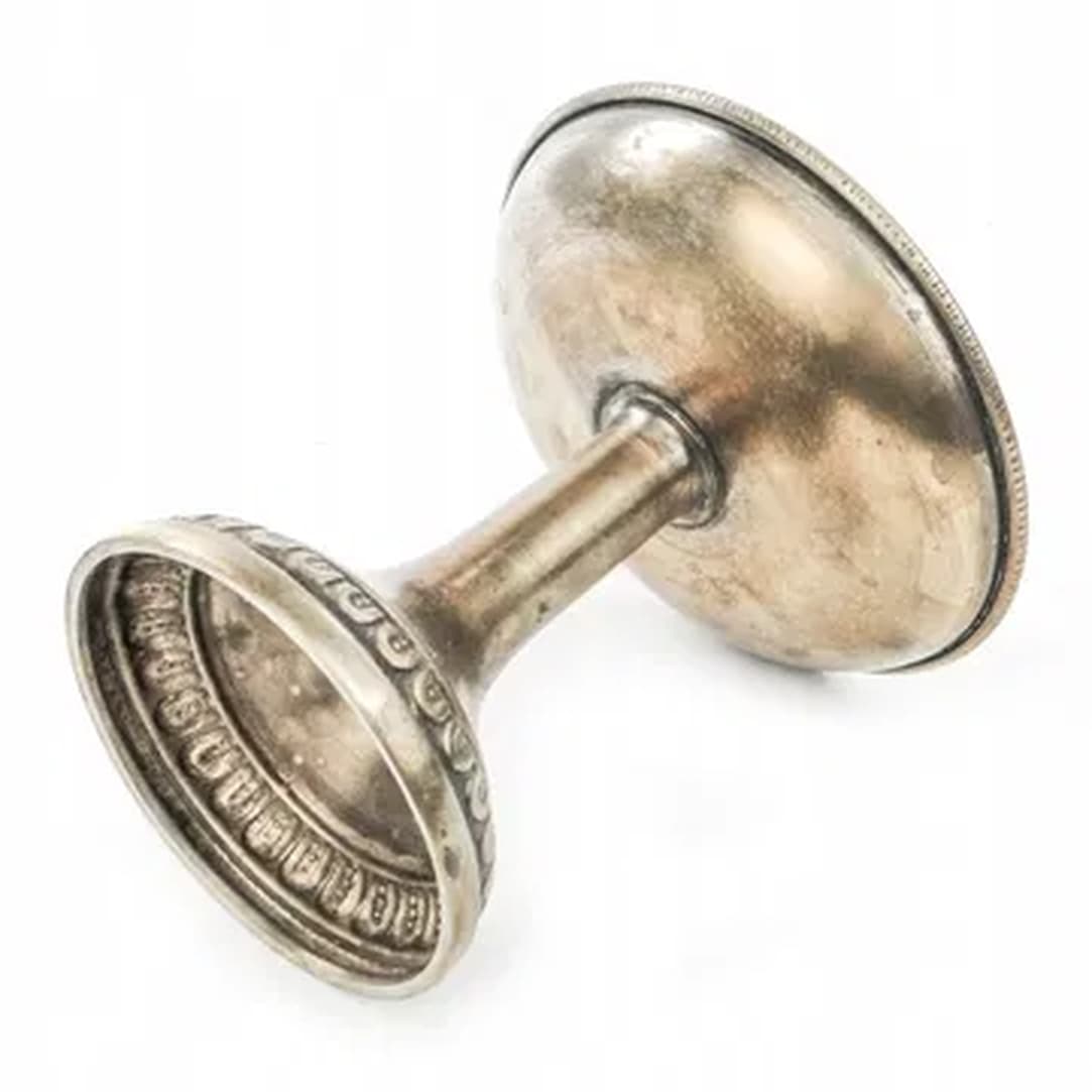 Stojak na cytrynkę, Art Deco, mosiądz srebrzony, Niemcy, lata 30. - 180608