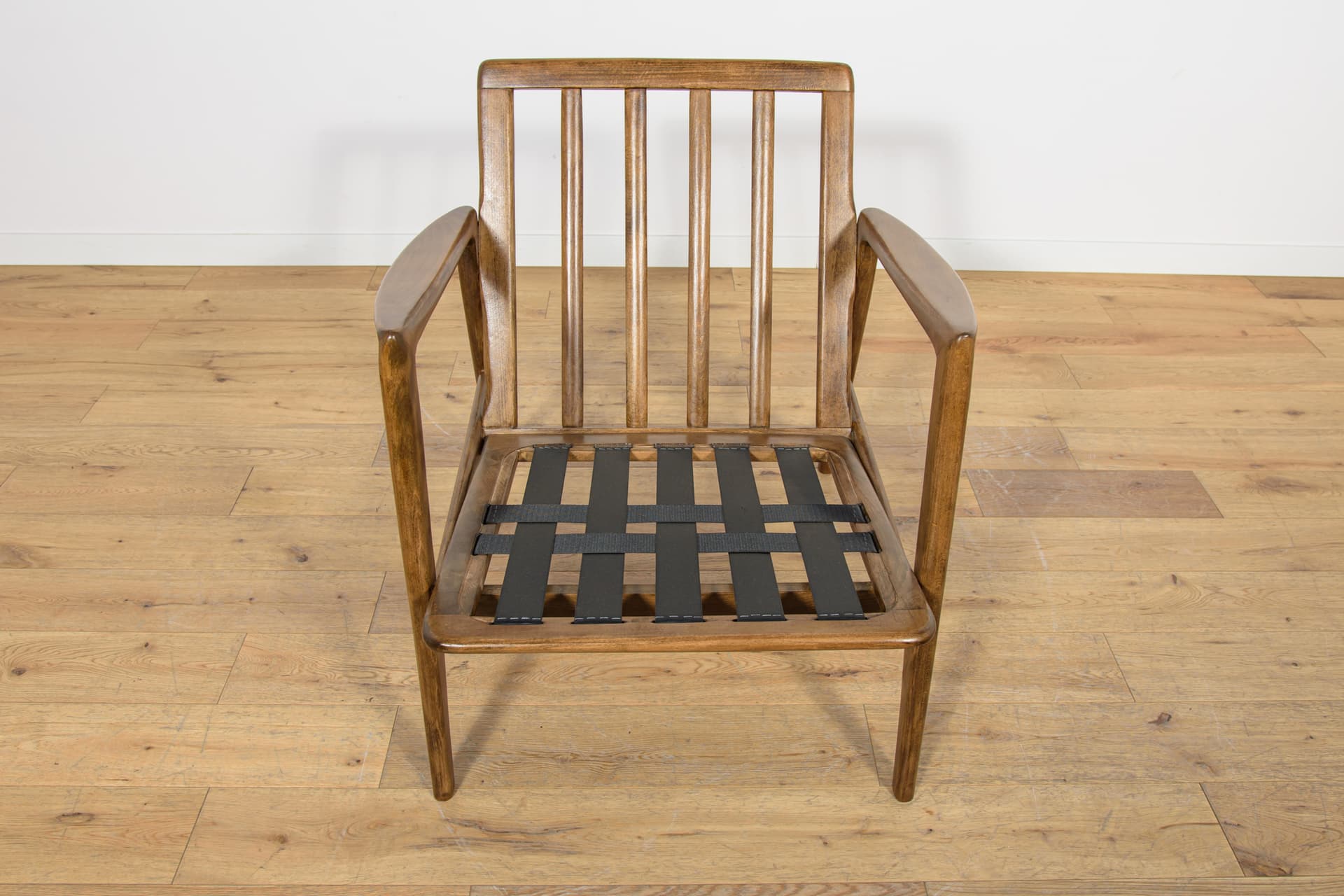 Lounge chair Model 300-139, blue, beech, Swarzędzka Fabryka Mebli, Poland, 1960s. - 180660