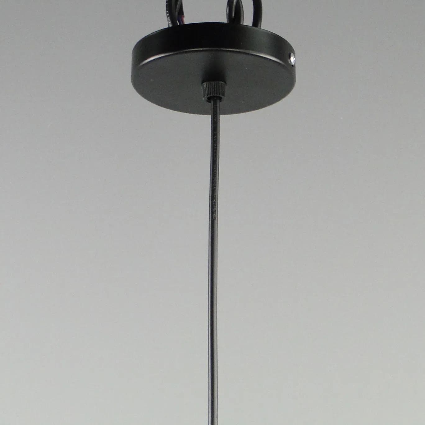 Pendant Lamp Pop Art, yellow, glass, Poland, 1960s - 12689