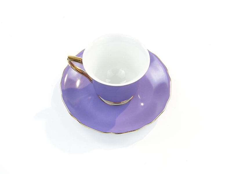 Espresso cup, violet, porcelain, Czechoslovakia, 1950s. - 180766
