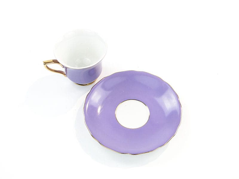 Espresso cup, violet, porcelain, Czechoslovakia, 1950s. - 180767