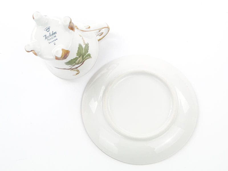 Chocolate cup, ivory white porcelain, Sweden, 1960s. - 180862