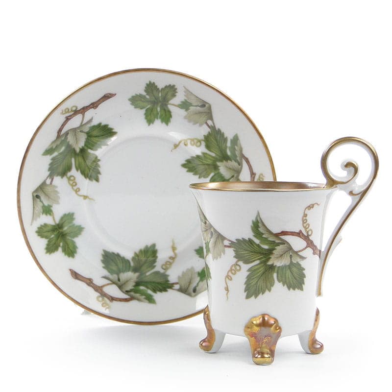 Filiżanka do czekolady, porcelana biała, Szwecja, lata 60.