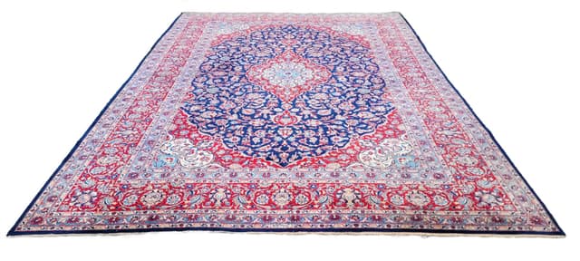 Rug Kashan, multicolor wool, Iran, 1930s. - DIMENSION