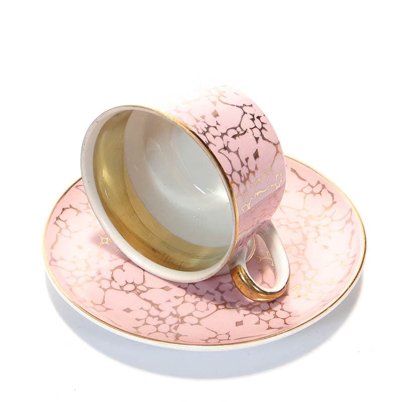 Filiżanka Ada, różowa porcelana, proj. W. Potacki, Ćmielów, Polska, lata 70. - 181129