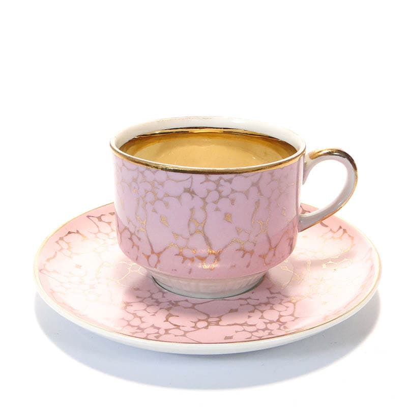 Filiżanka Ada, różowa porcelana, proj. W. Potacki, Ćmielów, Polska, lata 70. - 181125