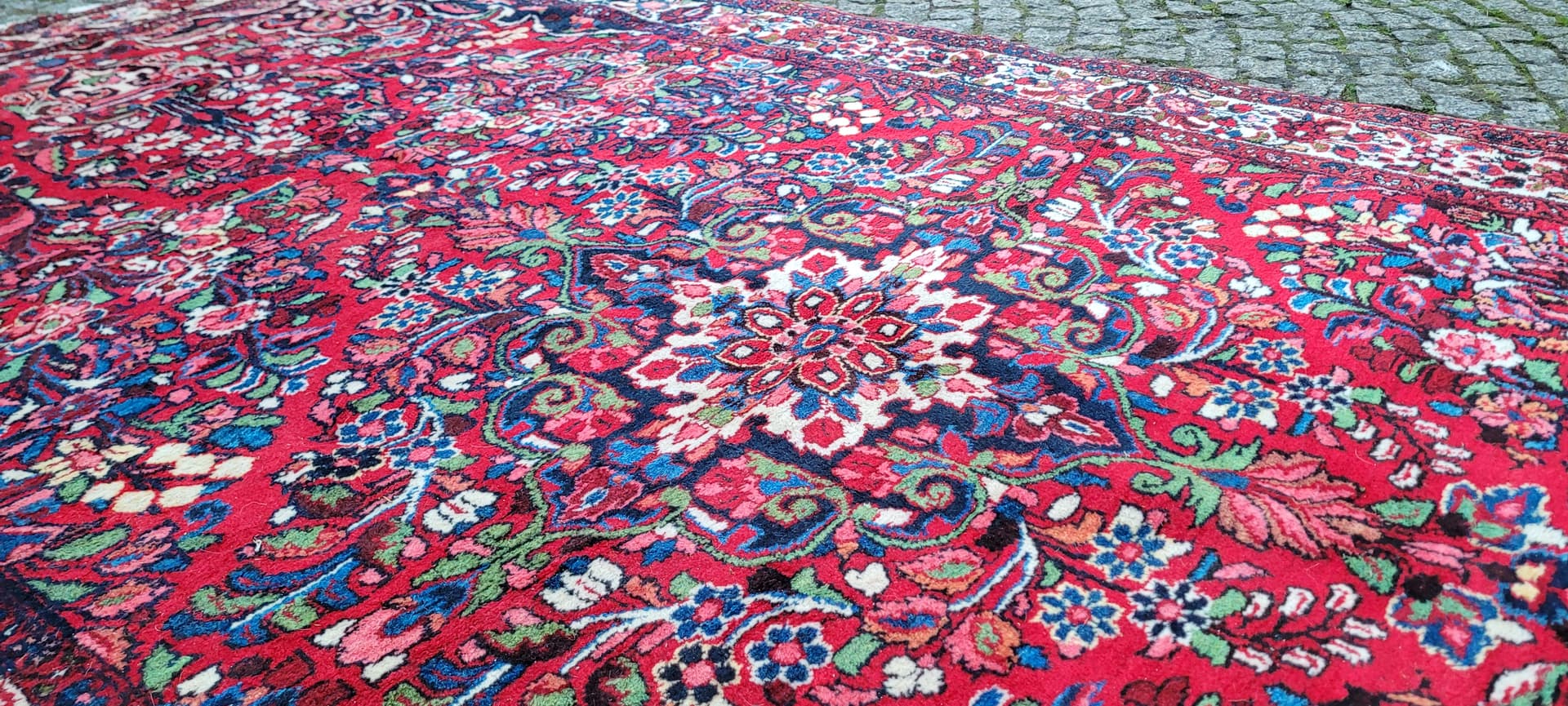 Rug Lilian 163x295 cm, red, wool, Iran, 1960s. - 181144