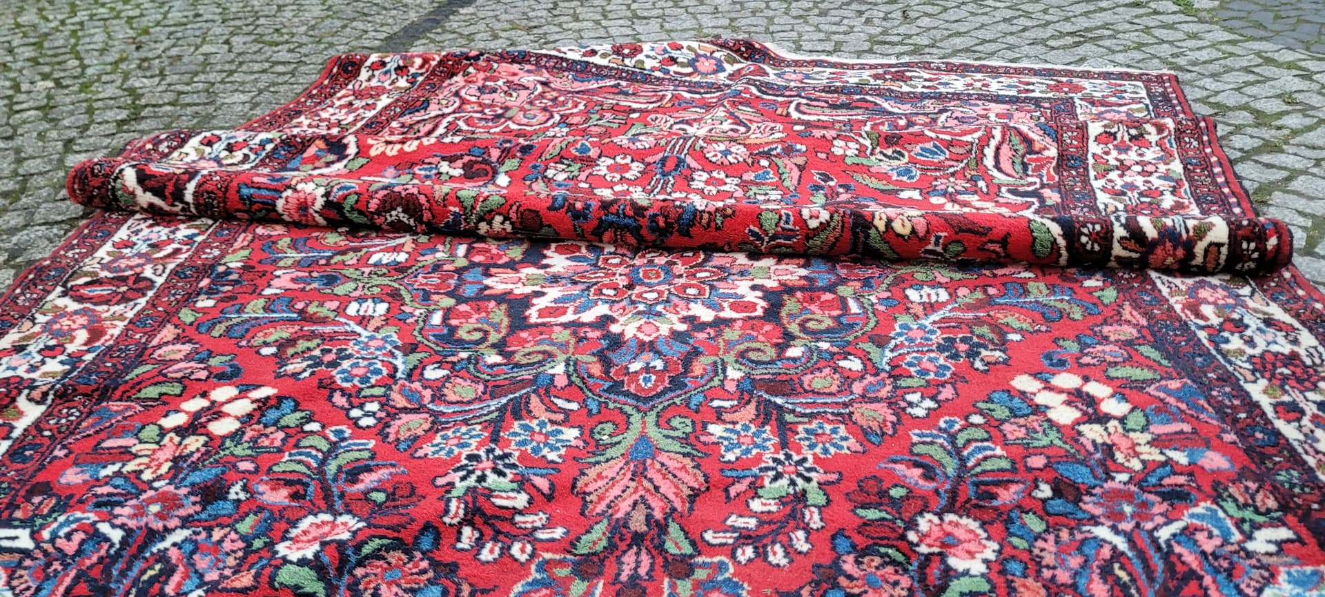 Rug Lilian 163x295 cm, red, wool, Iran, 1960s. - 181136