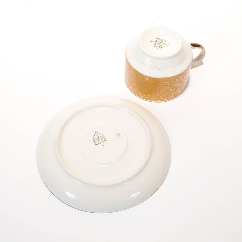 Filiżanka Ada, pomarańczowa, porcelana, proj. W. Potacki, Ćmielów, Polska, lata 70. - 181199