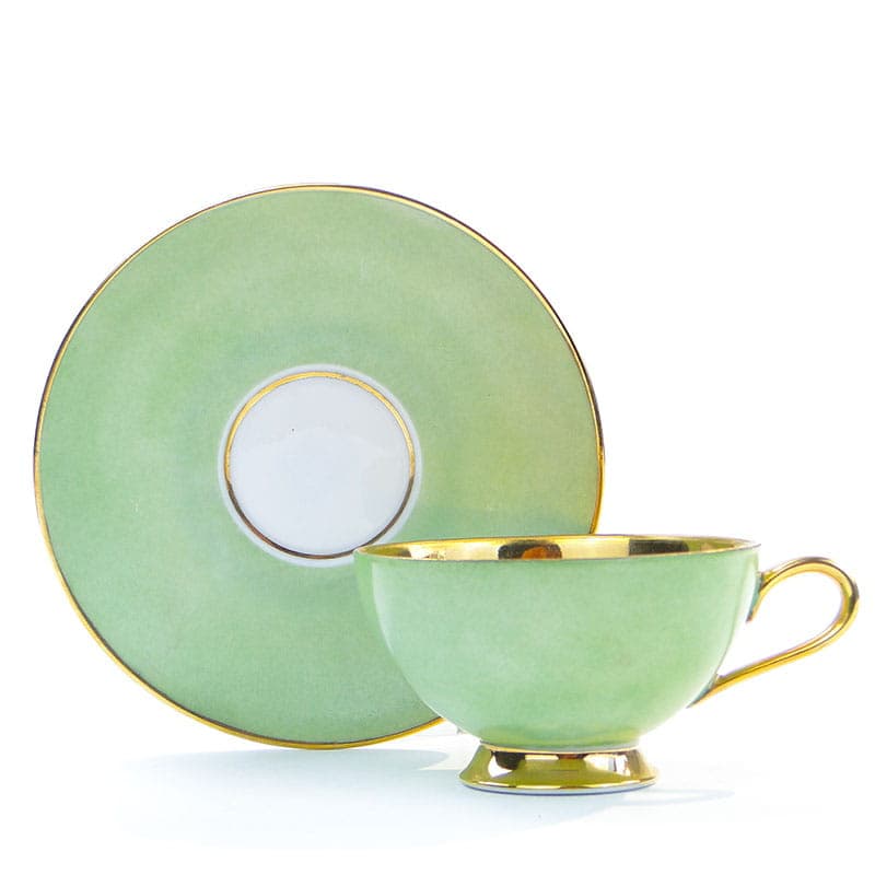 Filiżanka do mokki, zielona porcelana, Thomas Rosenthal, Niemcy, lata 20.