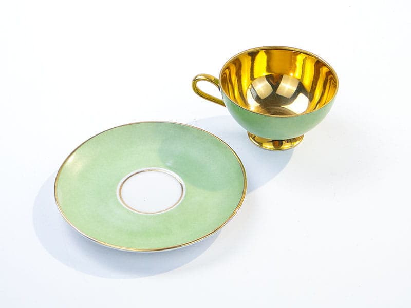 Filiżanka do mokki, zielona porcelana, Thomas Rosenthal, Niemcy, lata 20. - 181264