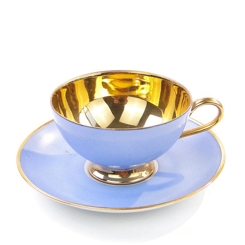 Filiżanka do mokki, Art déco, niebieska, porcelana, Niemcy, lata 20. - 181316