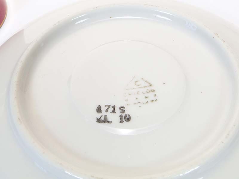 Filiżanka ze spodkiem Krokus, różowy, porcelana, proj. W. Potacki, Ćmielów, Polska, lata 60. - 181374