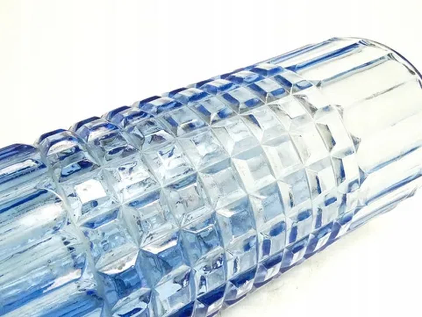 Wazon Mid-century modern, szkło turkusowe, HSG Ząbkowice, Polska, lata 70. - 181417