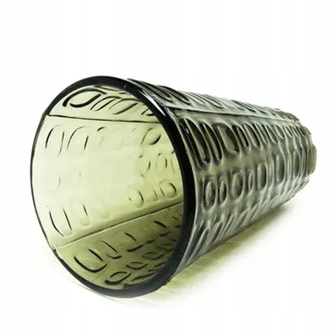 Wazon Wulkany, brutalizm, szkło zielone, Ząbkowice, Polska, lata 70. - 181430