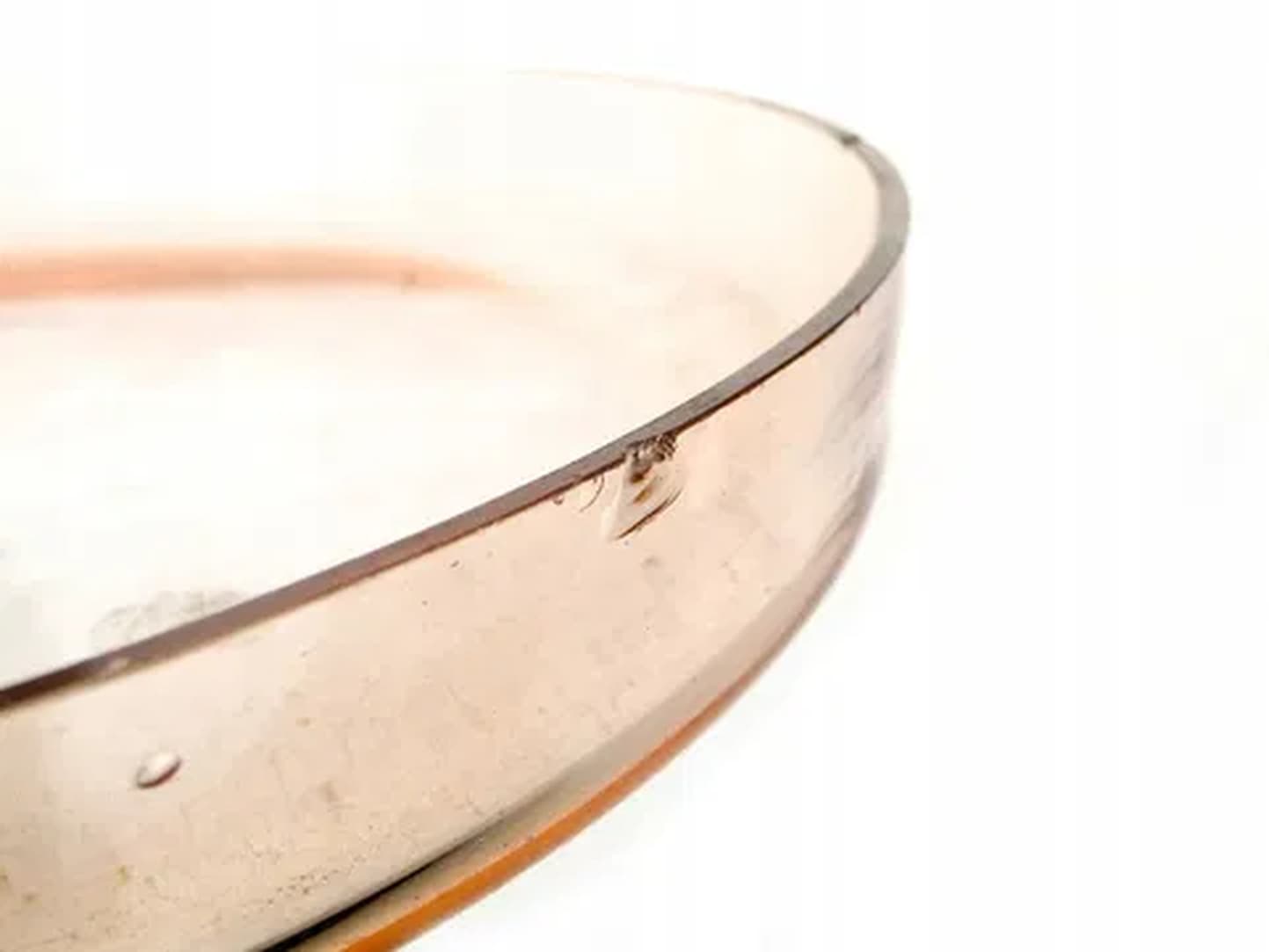 Taca Art Deco, szkło rozalinowe, Polska, lata 50. - 181453