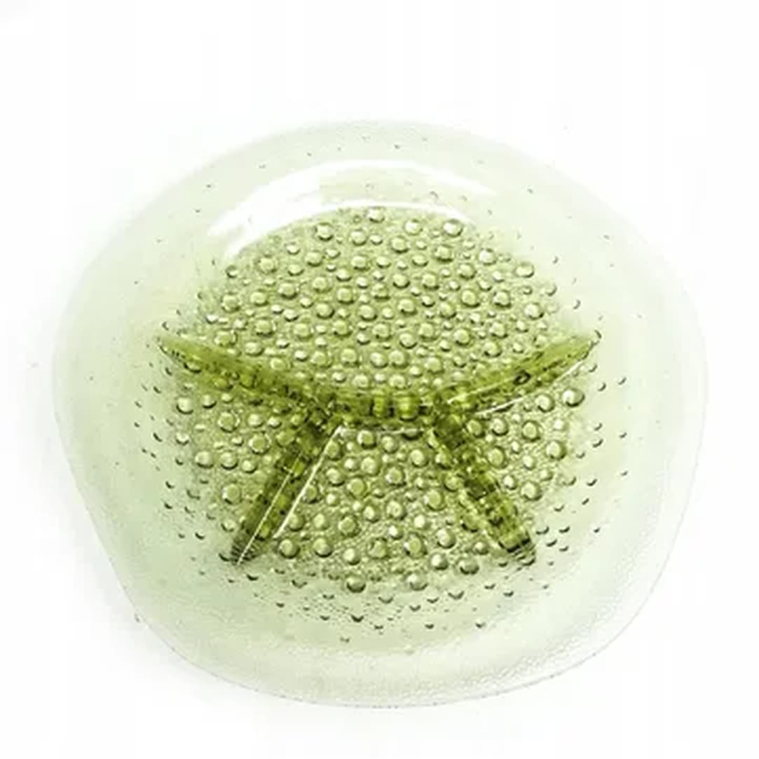 Kabaret na przystawki Krople rosy, Polish Modernism, szkło prasowane, Ząbkowice, Polska, lata 70.