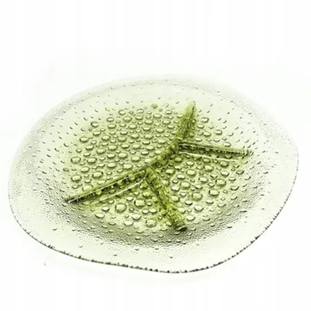 Kabaret na przystawki Krople rosy, Polish Modernism, szkło prasowane, Ząbkowice, Polska, lata 70. - 181479