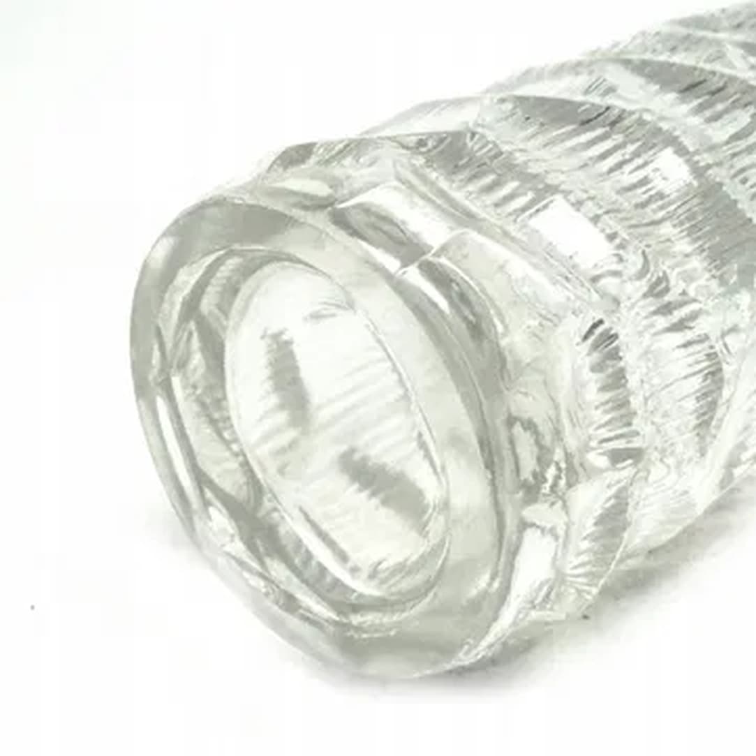 Wazon Okulus, Mid-century modern, szkło transparentne, Ząbkowice, Polska, lata 70. - 181566