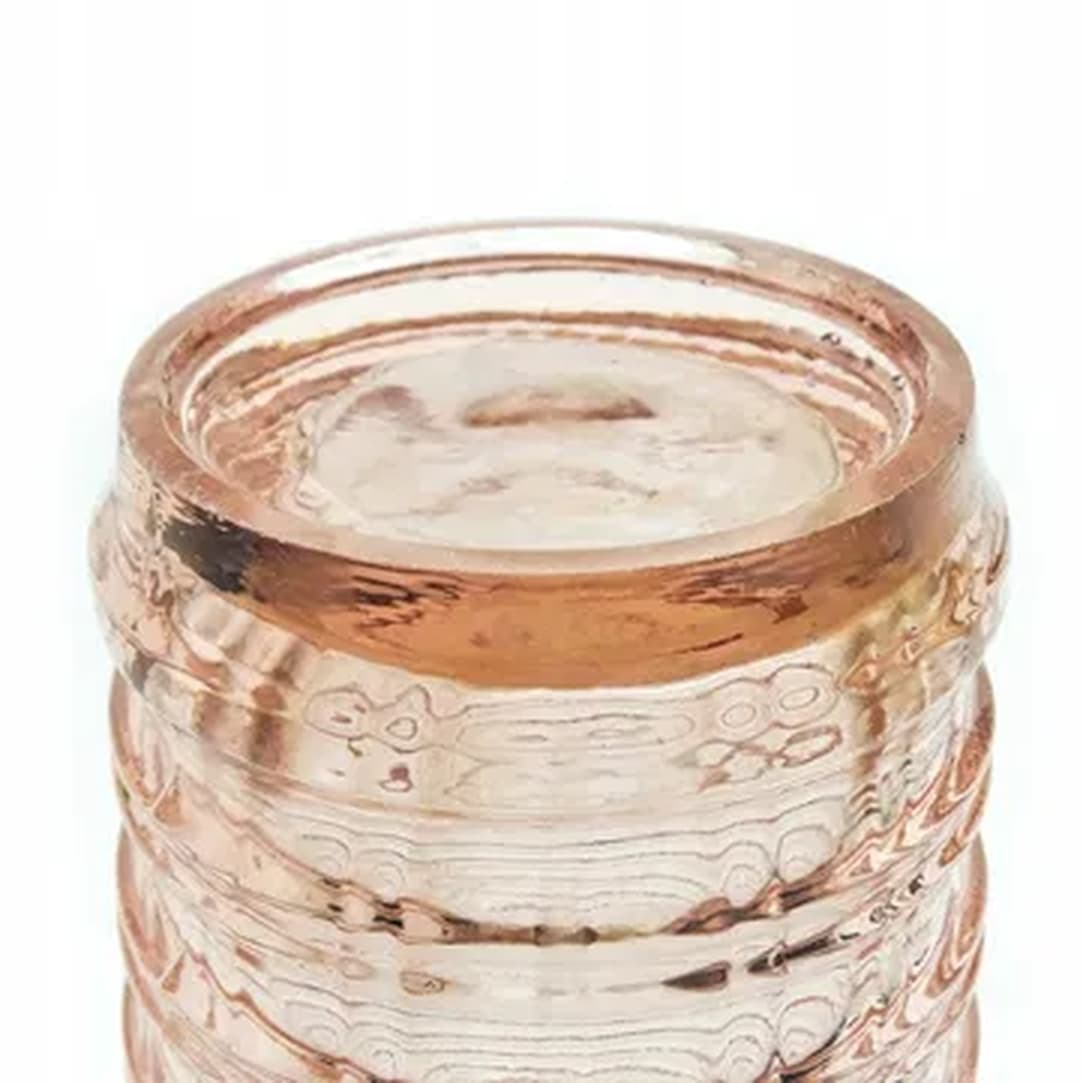 Wazon kręgiel, mid-century modern, szkło roselinowe, Ząbkowice, Polska, lata 70. - 181599