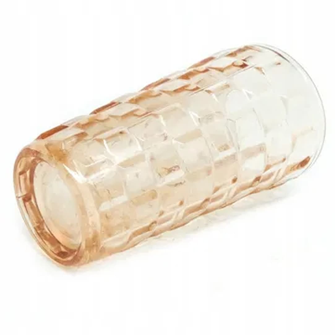 Wazon, mid-century modern, szkło rozalinowe prasowane, Ząbkowice, Polska, lata 70. - 181616