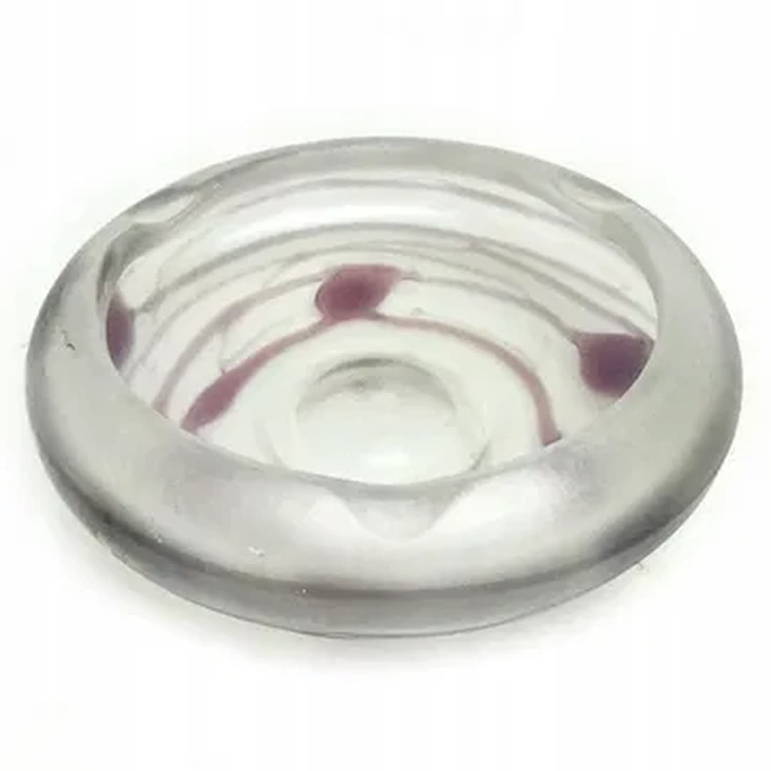 Art Nouveau dish, glass, Germany, 1970s.