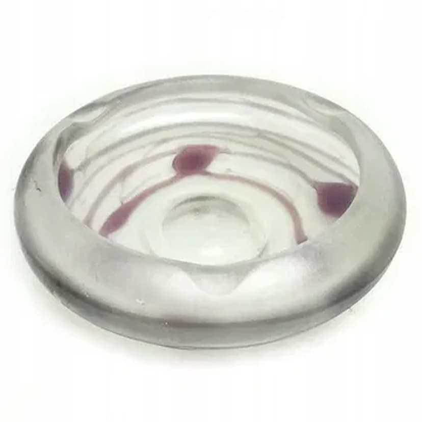 Art Nouveau dish, glass, Germany, 1970s.