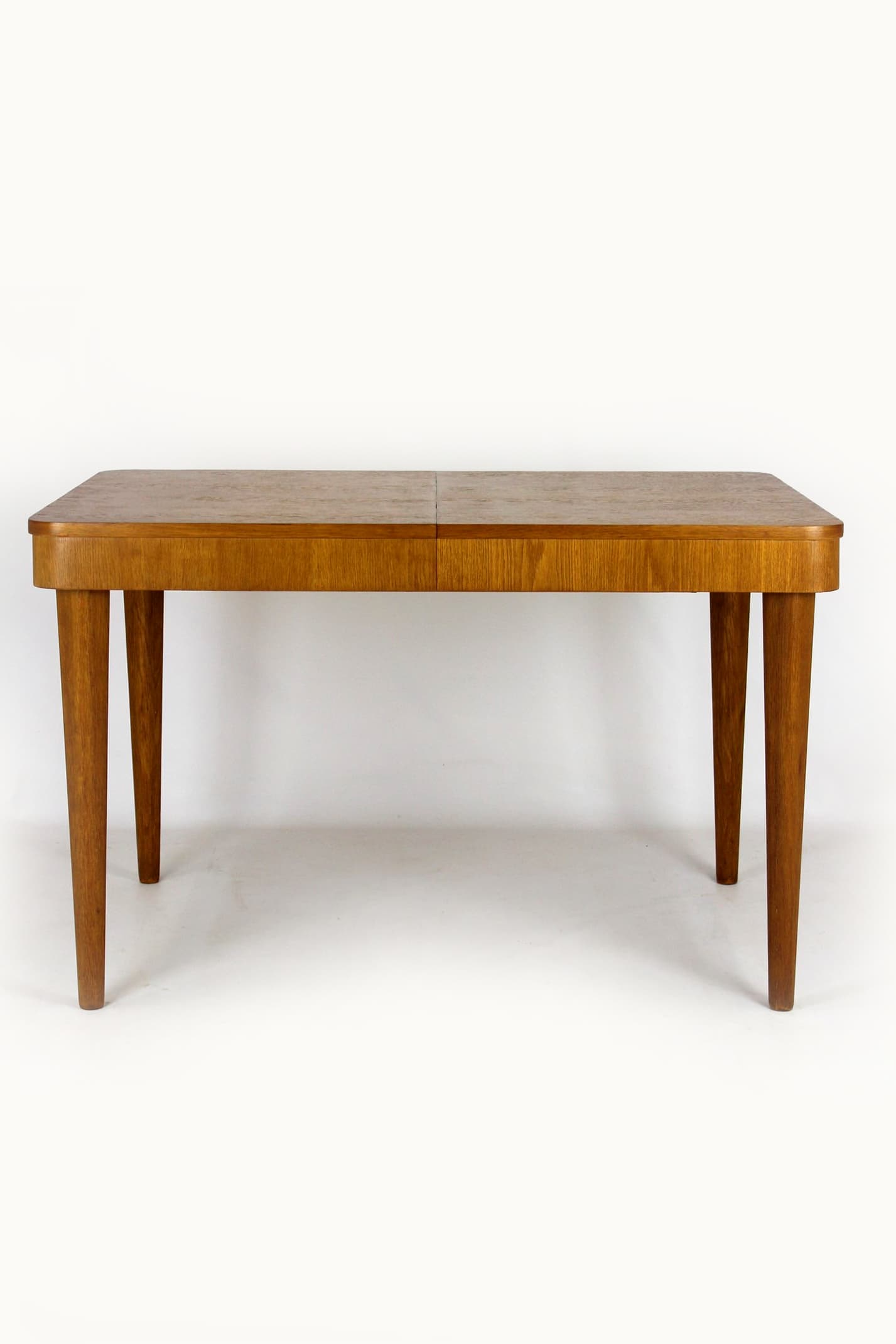 Extendable Table, light brown oak, by J. Halabala, Czech Republic, 1950s - 181709