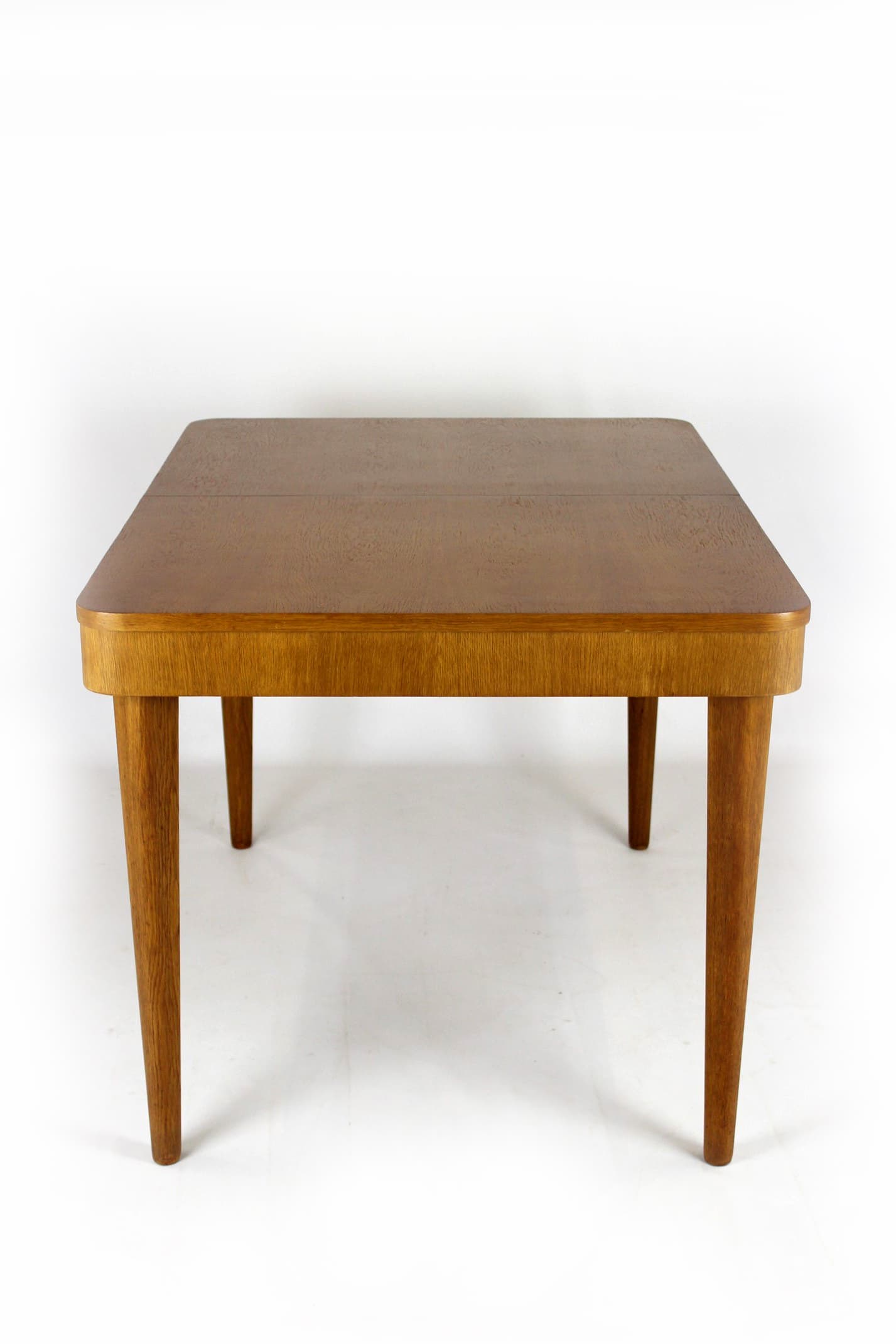 Extendable Table, light brown oak, by J. Halabala, Czech Republic, 1950s - 181717