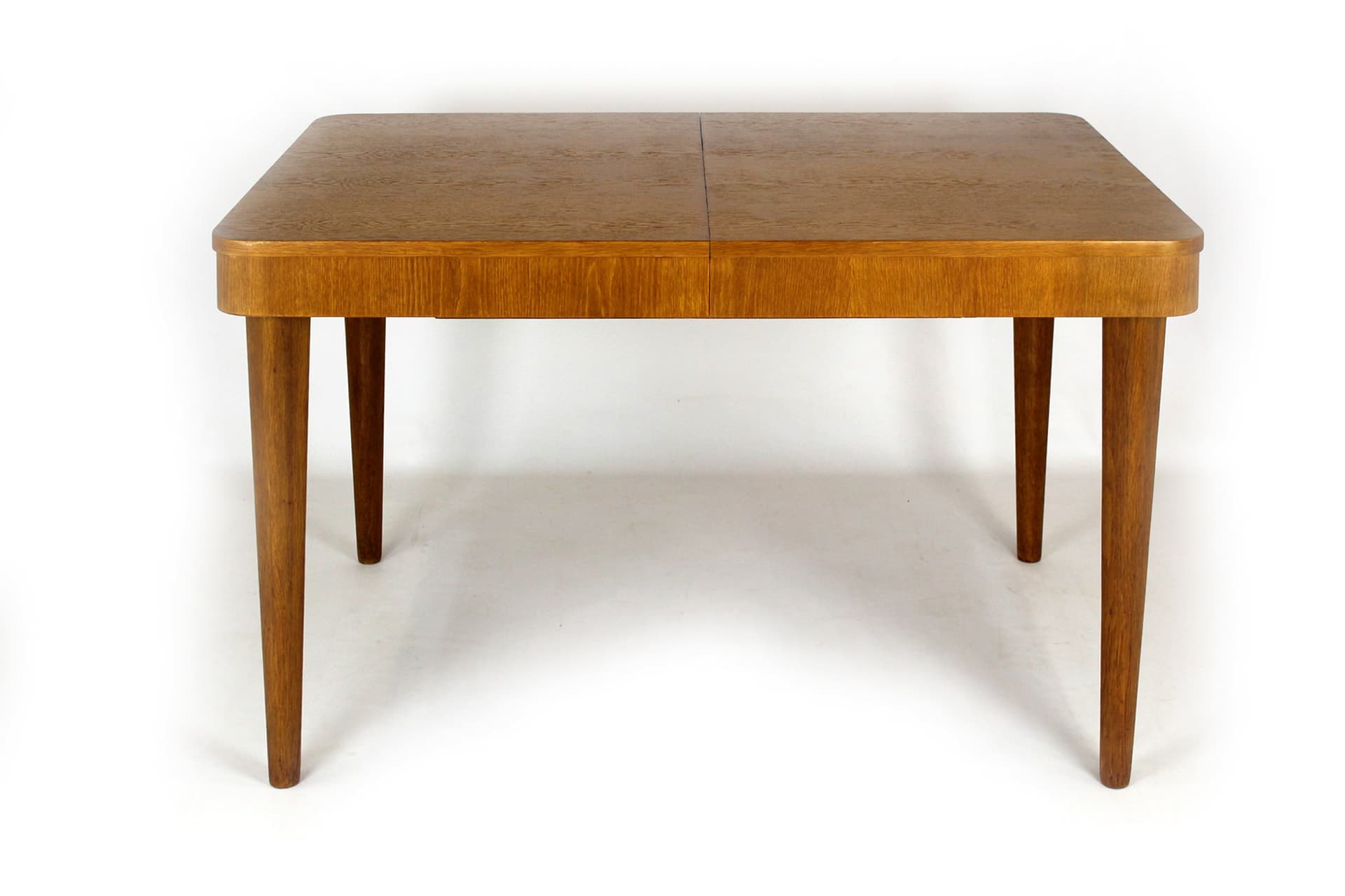 Extendable Table, light brown oak, by J. Halabala, Czech Republic, 1950s - 181714