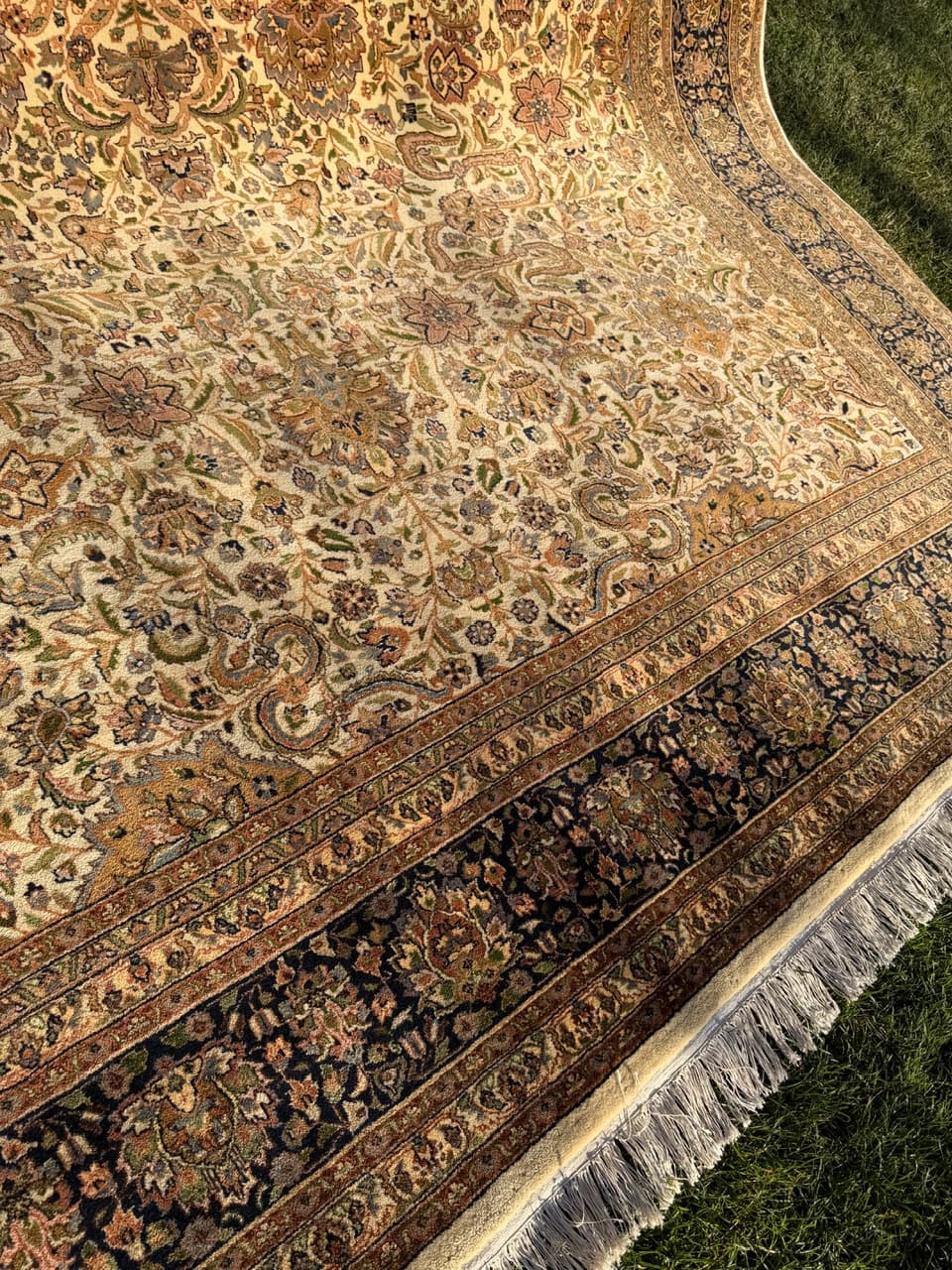 Dywan Indo Sarouck 375x255 cm, beżowy, wełna, Indie - 181745