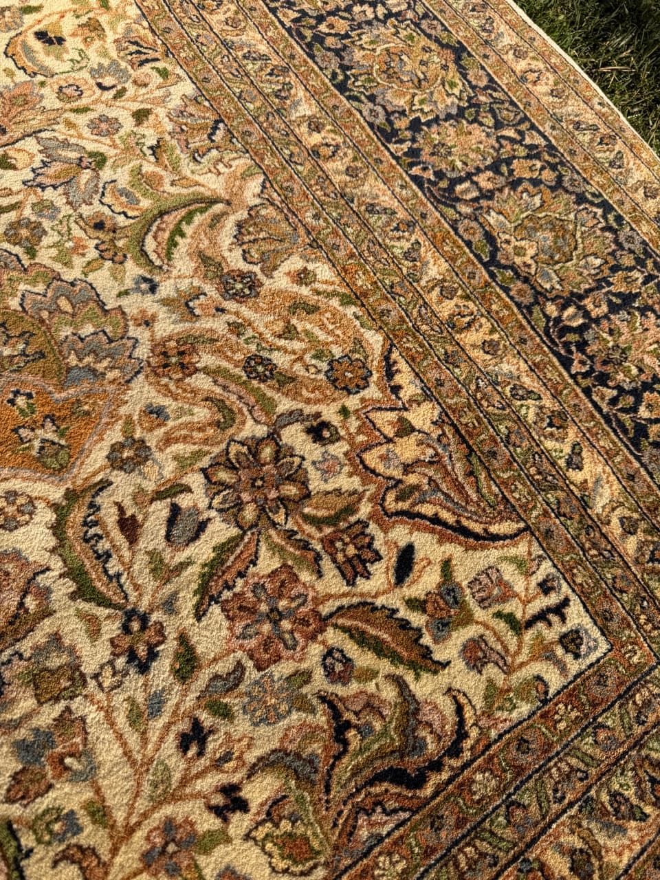 Dywan Indo Sarouck 375x255 cm, beżowy, wełna, Indie - 181739